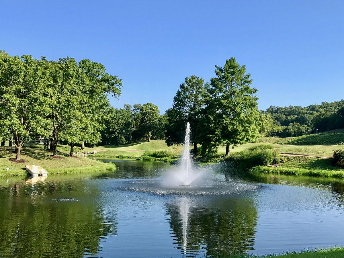 Kasco J Series fountain. Spray Pattern: Linden