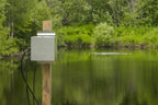 Kasco Home Series aeration system installed on a post