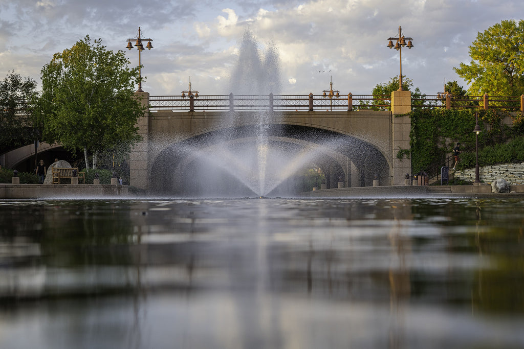 Kasco J Series fountain. Spray Pattern: Linden