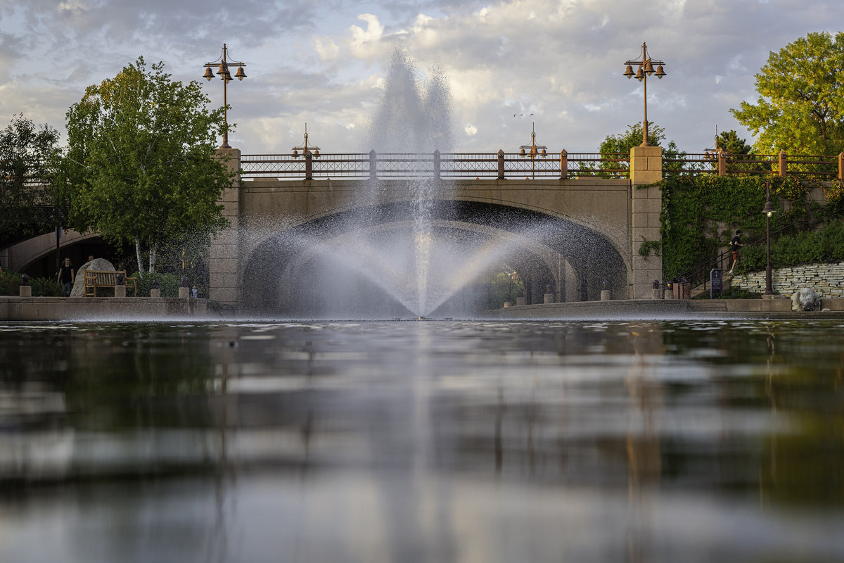 Kasco J Series fountain. Spray Pattern: Linden