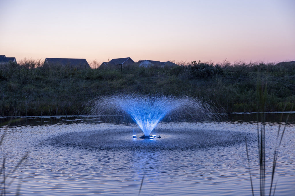 Kasco RGBW18 lighting on a VFX fountain